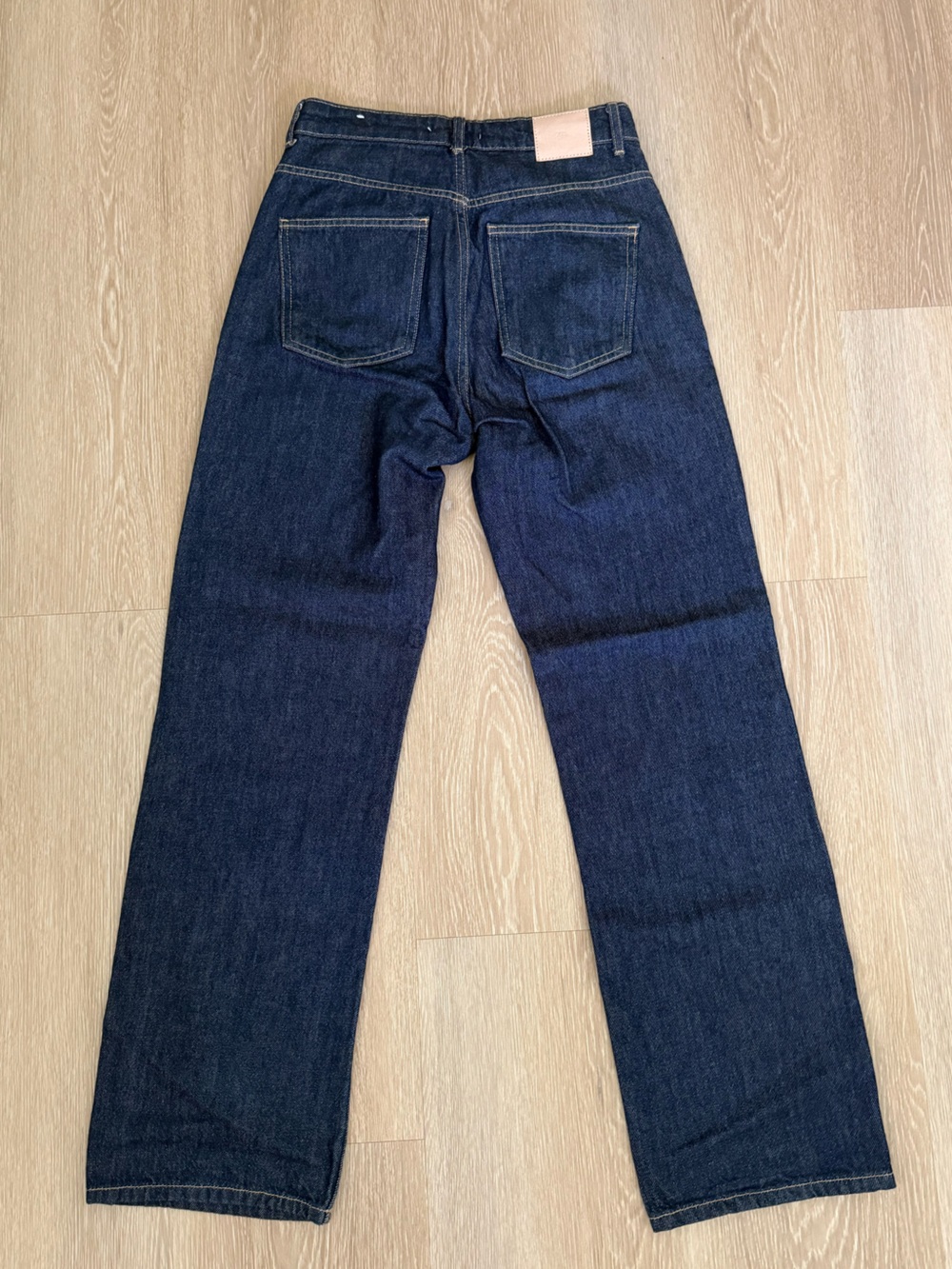 Zara Dark Denim Straight-Leg Jeans - Picture 2 of 2
